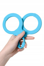 Cătușe flexibile din silicon A Toys albastre 33 cm