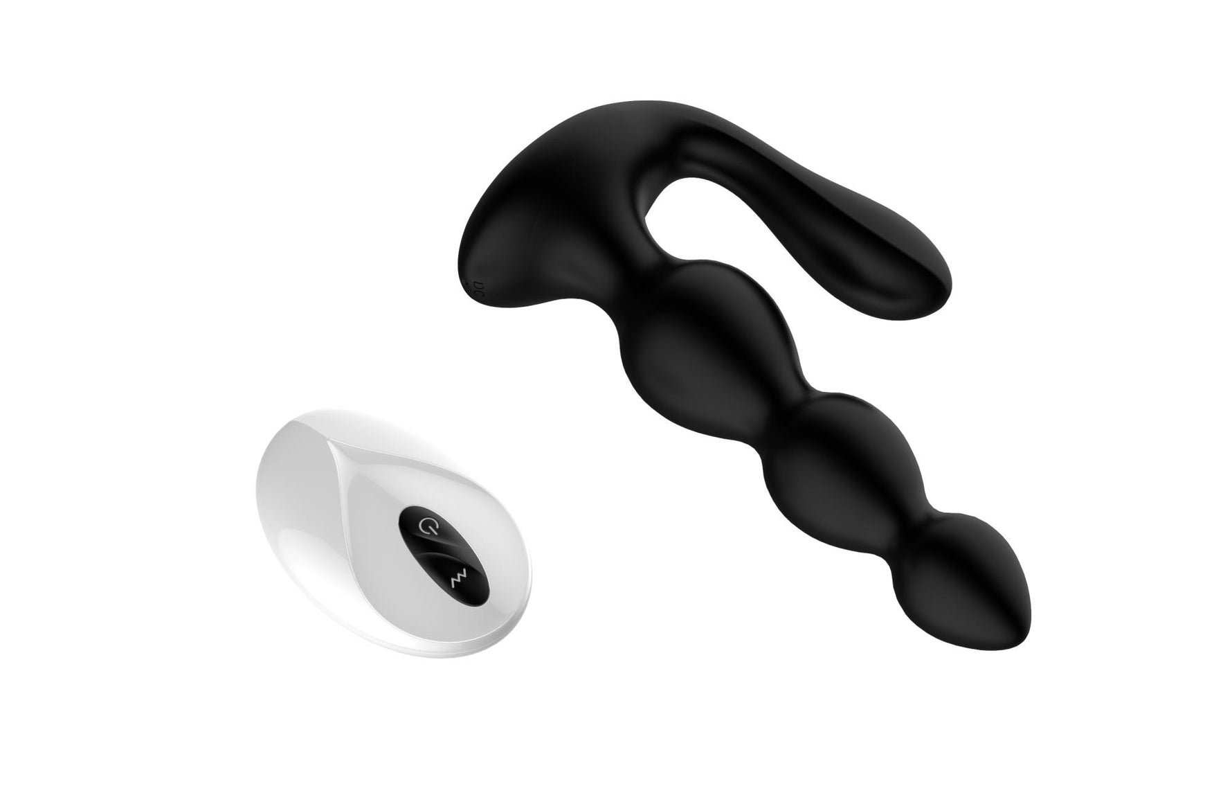 Perle anale vibrante drăguțe din silicon seria B, cu telecomandă, impermeabile