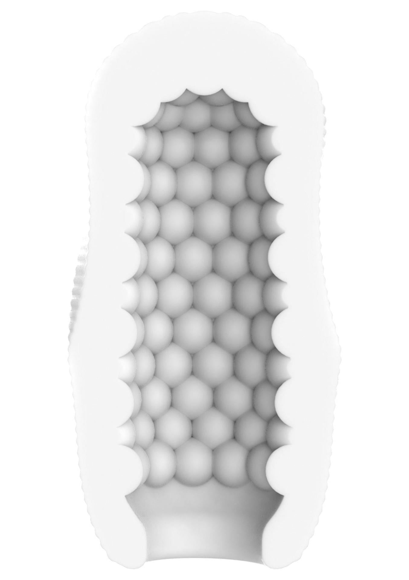 Masturbator ToyJoy HERO Swirl Medium, alb