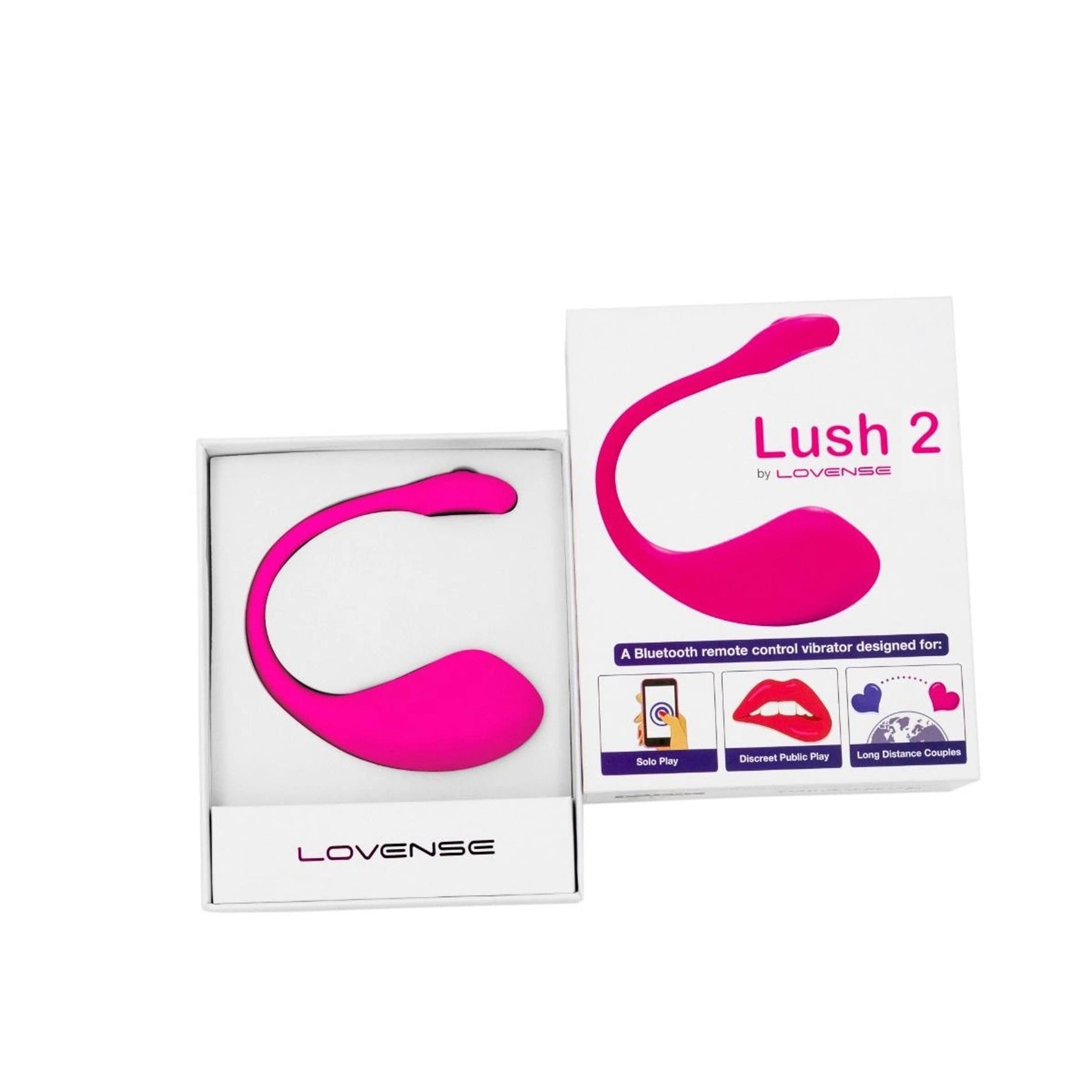 Vibrator Lovense Lush 2 Bluetooth USB controlat prin aplicație