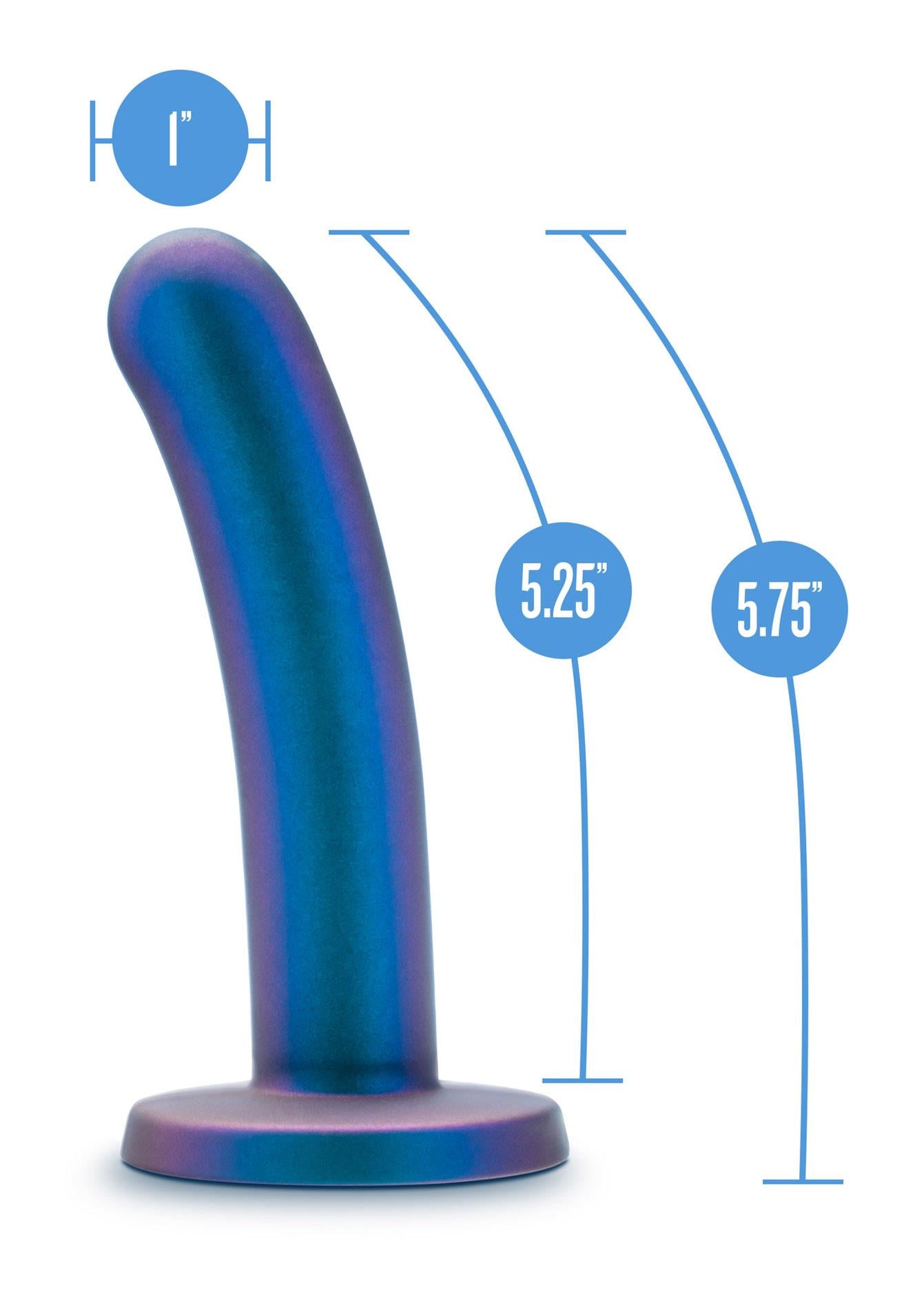 Dildo realist Temptasia Surrender albastru 14 cm