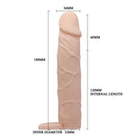 Pretty Love Extensor de penis, 7 inci, mare