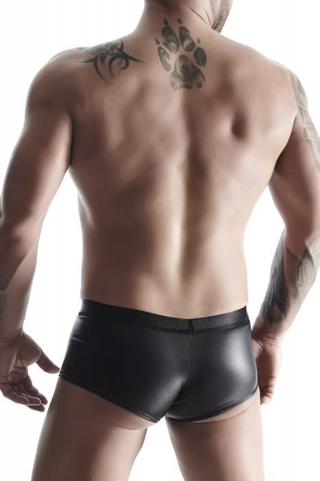 Pantaloni scurți Regnes Fetish Planet wetlook cu acces negru L
