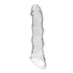 Prelungitor de penis Pretty Love cu module, transparent, 28 cm