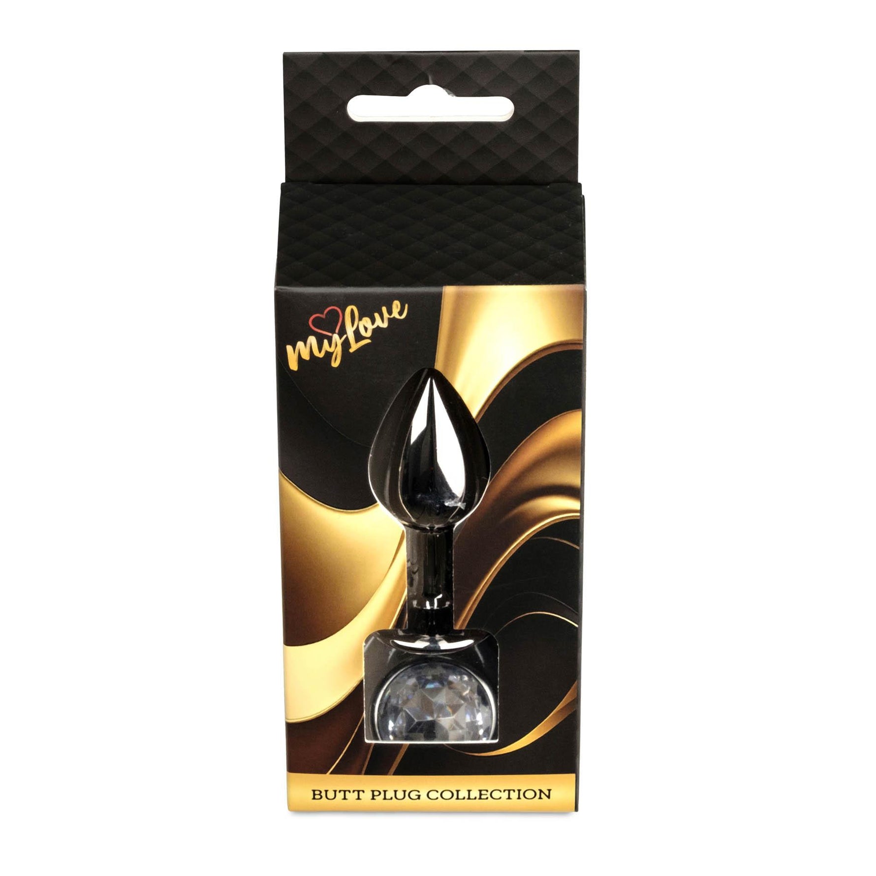Bijuterie anală din argint cu diamant MyLove Toys 7 cm