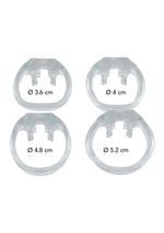 Centură de castitate Clear Control, transparentă, Hidden Desire, 10 cm