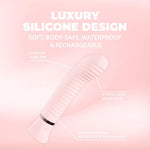 Vibrator Loveline Divine din silicon cu nervuri pentru punctul G, roz, 16 cm