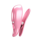 Cleme vibratoare pentru mameloane Pretty Love Leaf cu 10 funcții