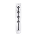Perle anale din silicon Levelz by Shots XL, negre, 5 cm