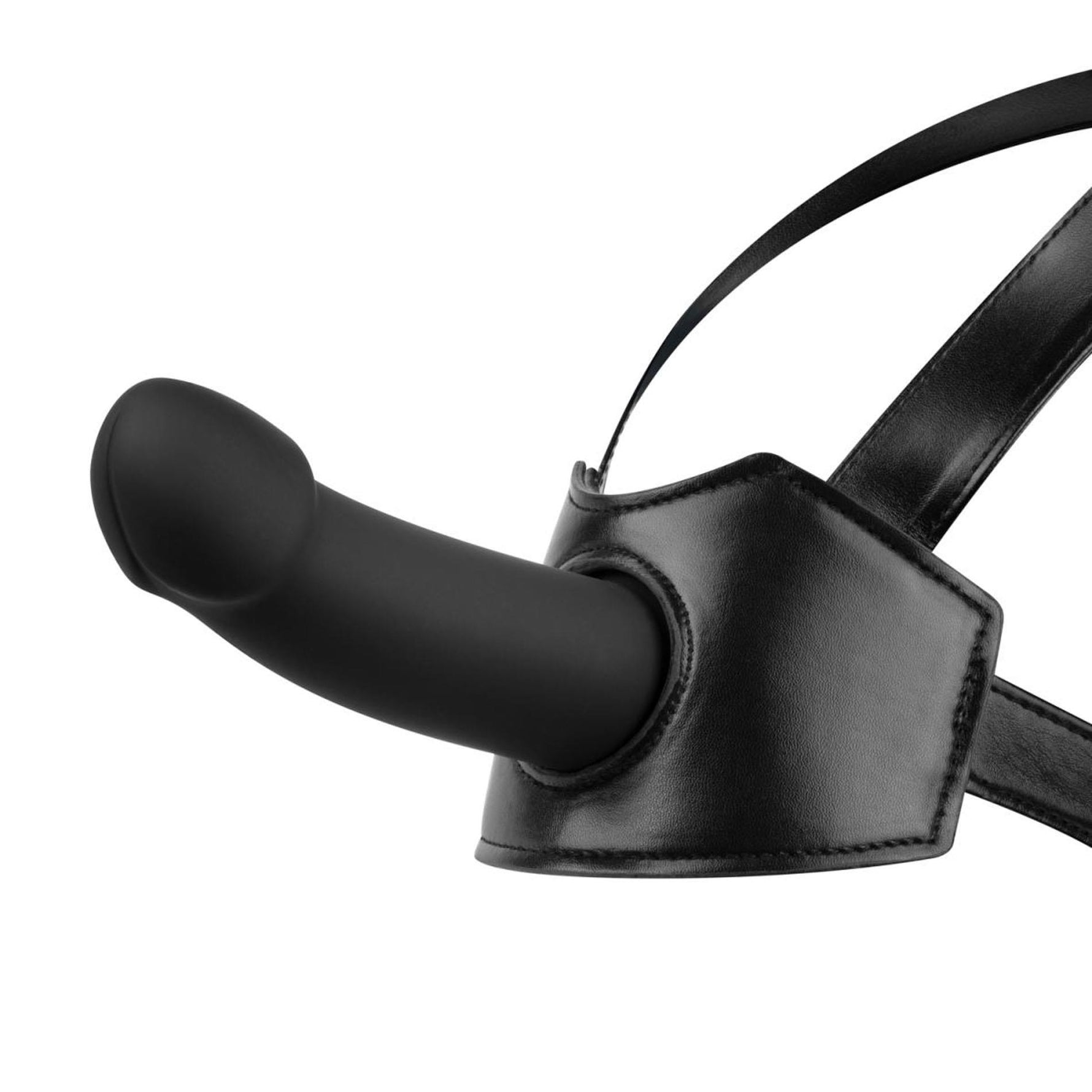 Ham de cap cu strap-on, negru, pentru dormitor, fantezii