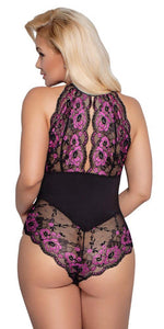 Body din dantelă Cottelli CURVES 2XL