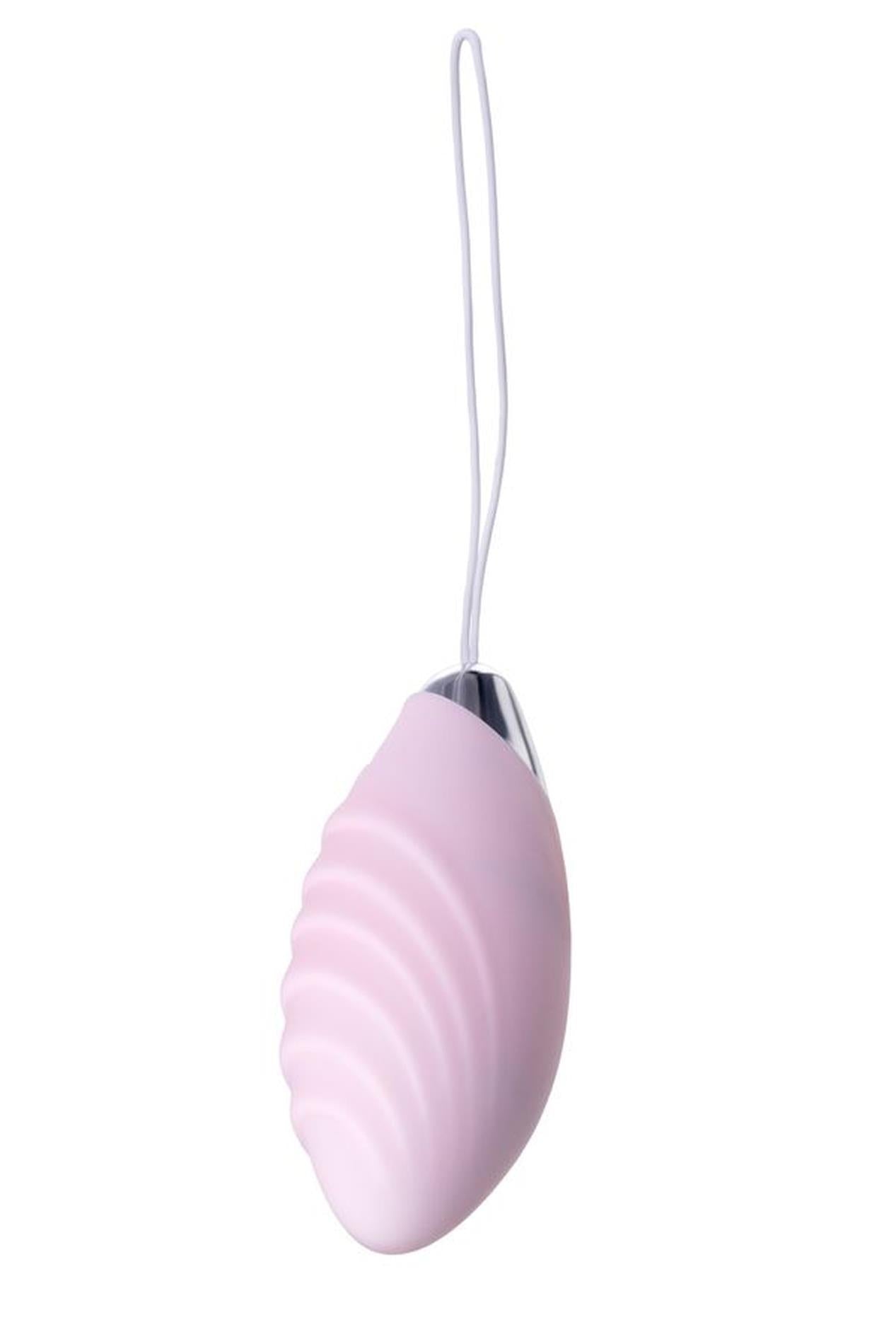 JOS VITA Ou vibrant pentru deget cu capac, roz pudrat, silicon 8,5 cm