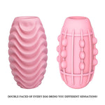 Masturbator Pretty Love Pink cu două fețe, în formă de ou
