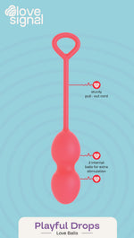 Bile de dragoste din silicon Playful Drops Dream Toys 17,5 cm