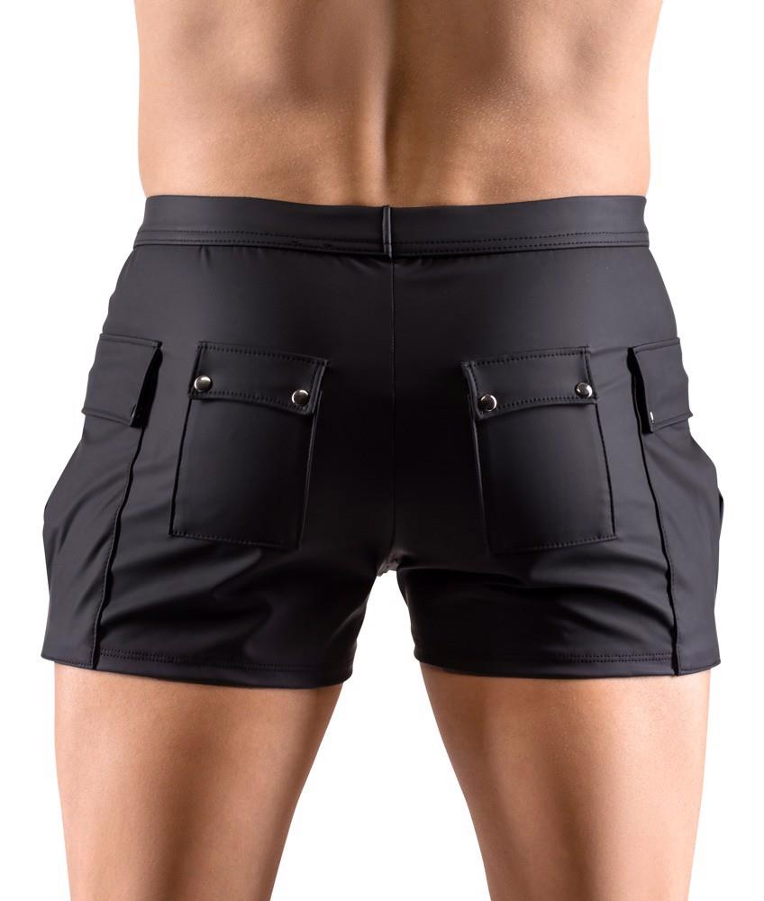 Pantaloni scurți largi Svenjoyment pentru bărbați, negri, mărimea M