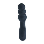 Masaj de prostată cu perle vibratoare Levelz și buclă din silicon, negru, 15 cm