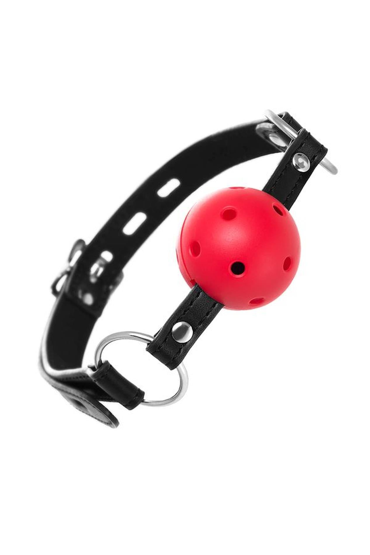 Blindaj BDSM Anonymo, reglabil, roșu și negru, 64 cm
