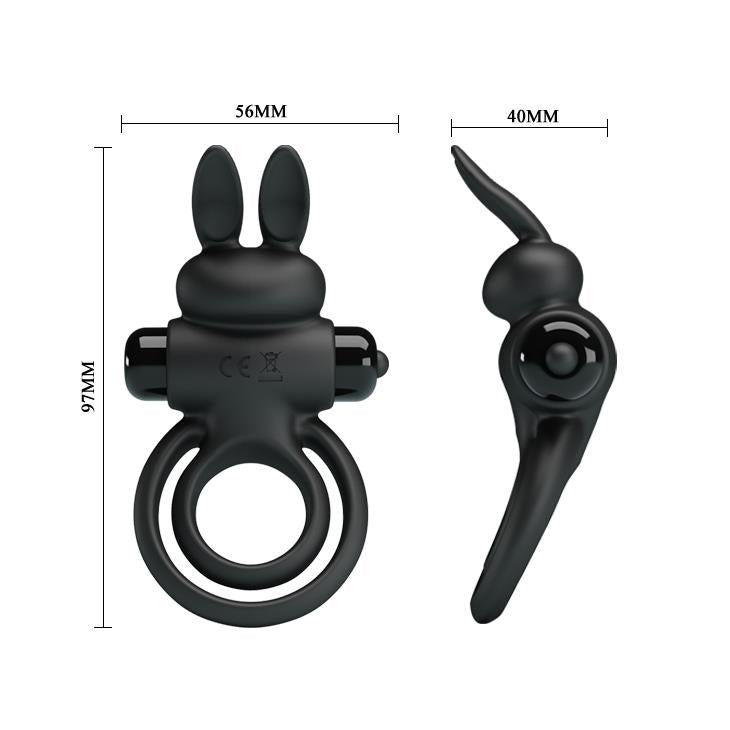 Inel pentru penis Pretty Love Vibrant III Negru