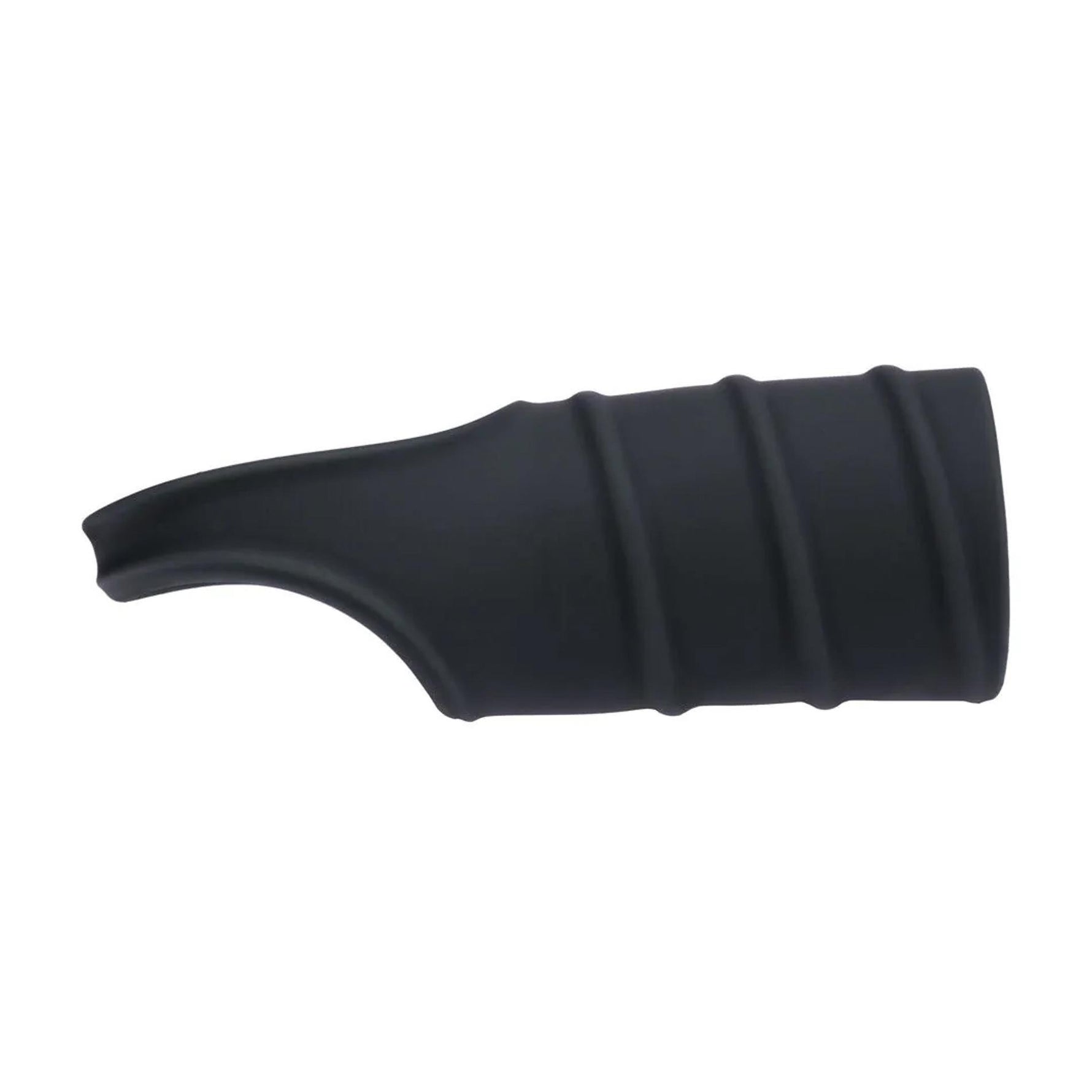 Inel pentru penis Levelz cu manșon nervurat, silicon, negru