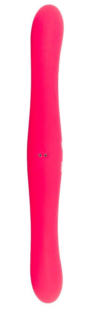 Vibrator dublu din silicon USB Couples Choice 31,2 cm