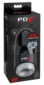 Masturbator vibrant PDX Elite Hydrogasm, impermeabil, USB, 20 cm