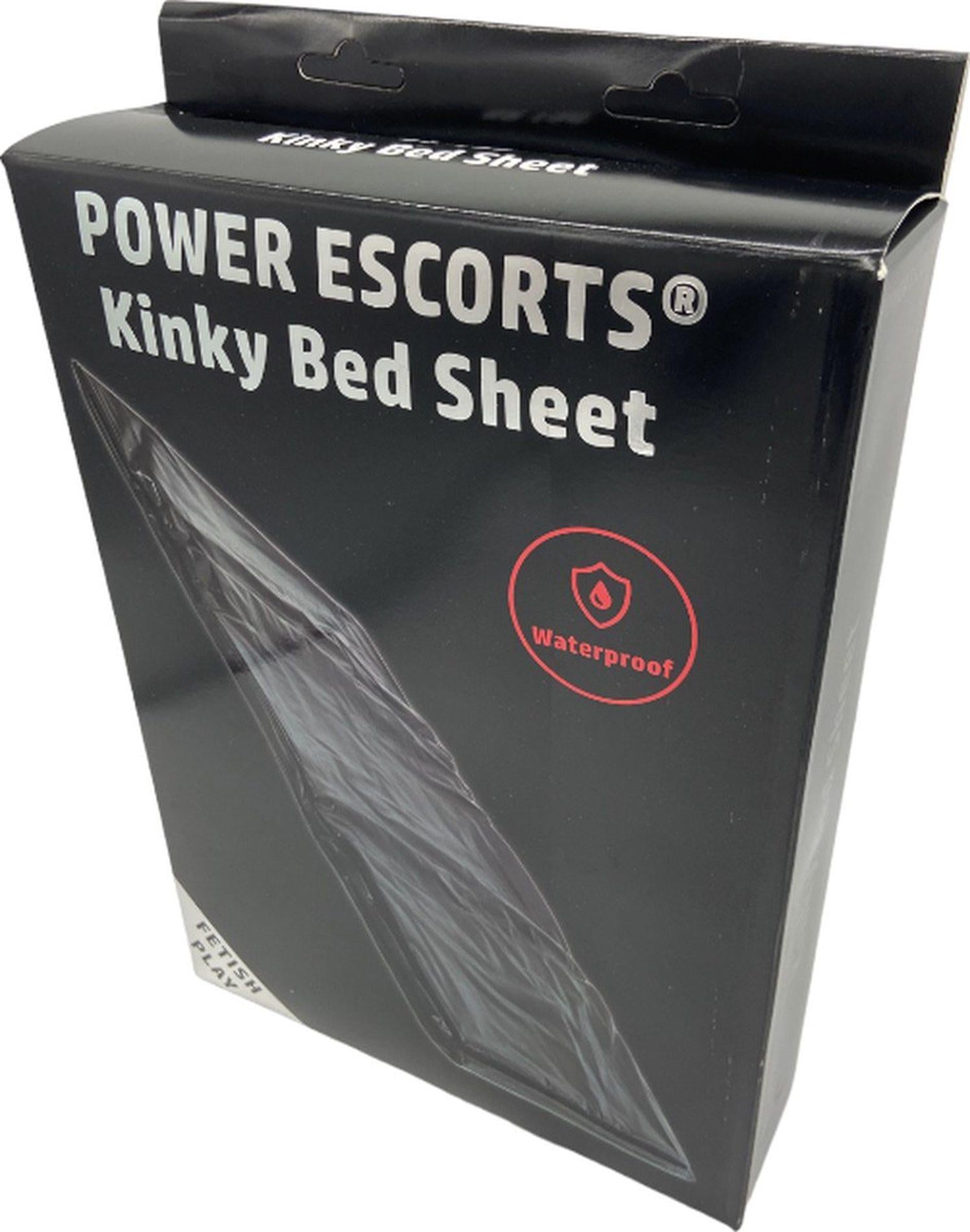 Cearșaf Kinky Power Escorts Negru Impermeabil 160 227 cm