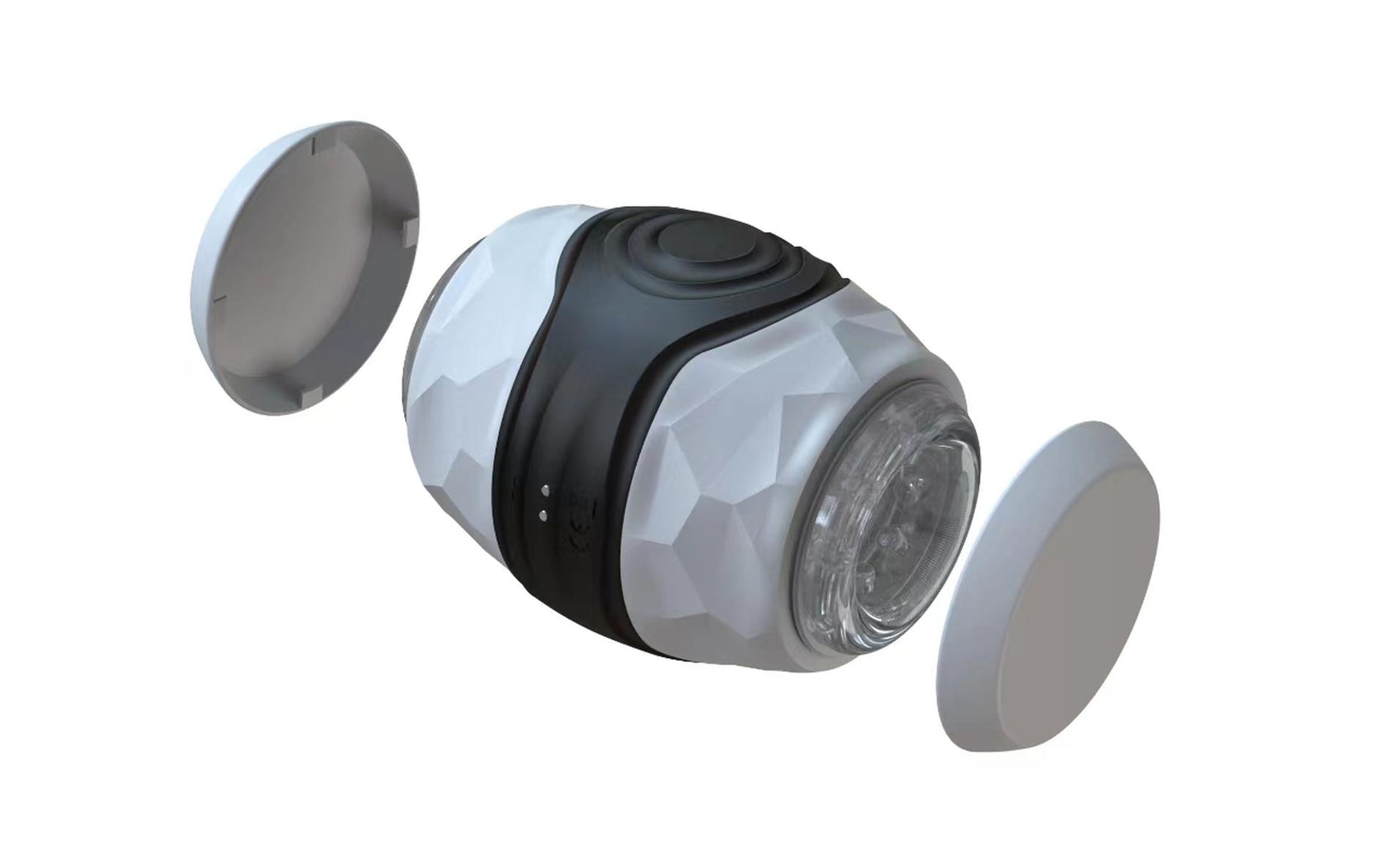 Masturbator masculin vibrant cu 10 moduri, seria B, drăguț, negru