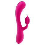 Vibrator USB Lovetoy LAllure Swirl din silicon, în formă de iepuraș, 20 cm