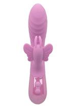 Vibrator Calexotics Aura Dual Flutter Bunny roz USB 11.5cm