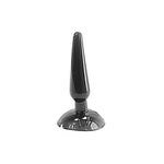 Plug anal cu ventuză Lovesecret, negru, 11 cm