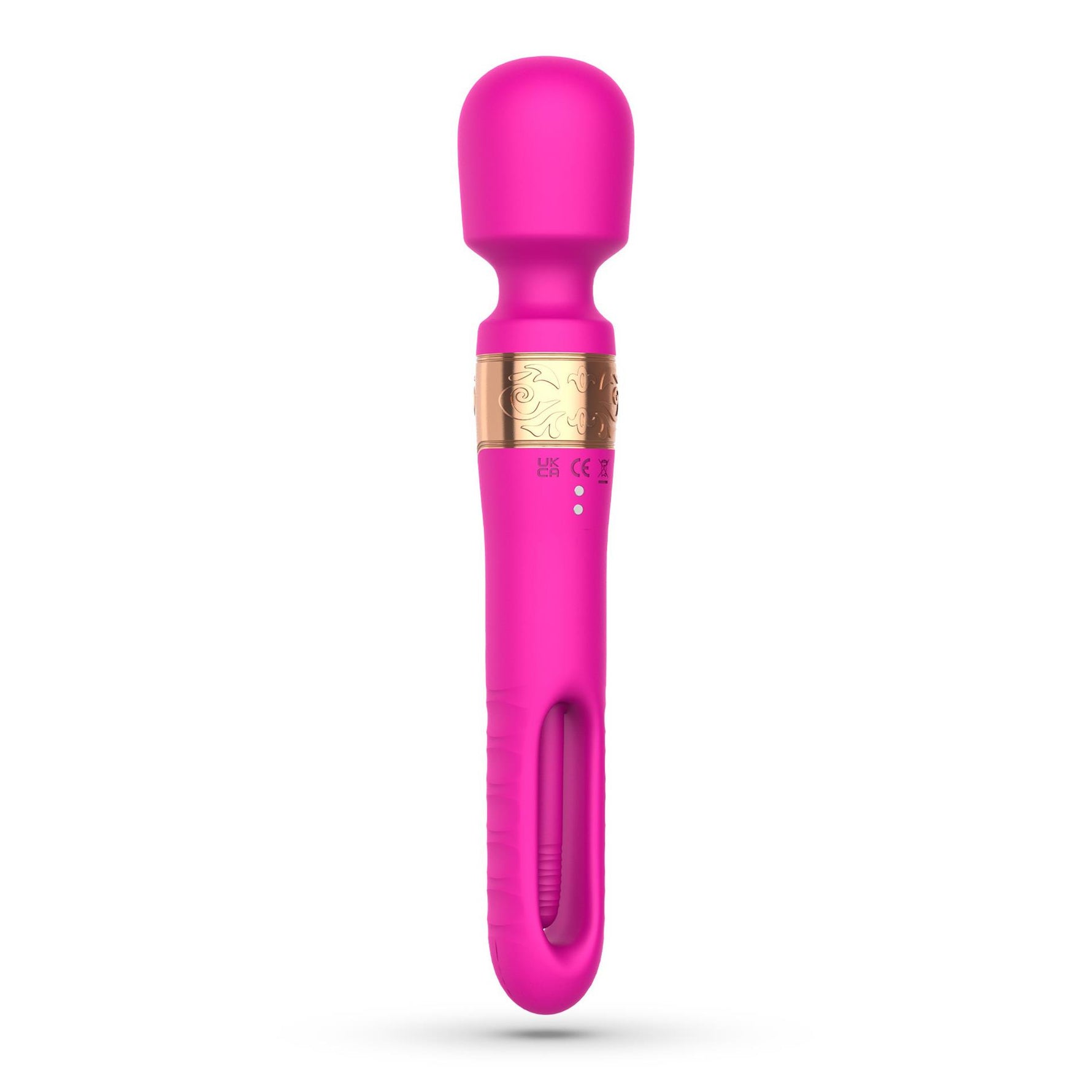 Aparat de masaj cu vibrații Crushious Big Ben cu dublă USB, 25,9 cm