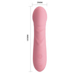 Vibrator Pretty Love Candice din silicon pentru punctul G, USB, 14 cm