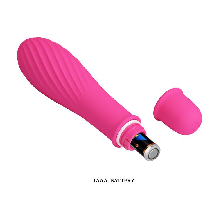 Vibrator Pretty Love Solomon din silicon cu 10 funcții, baterii AAA, 12,3 cm
