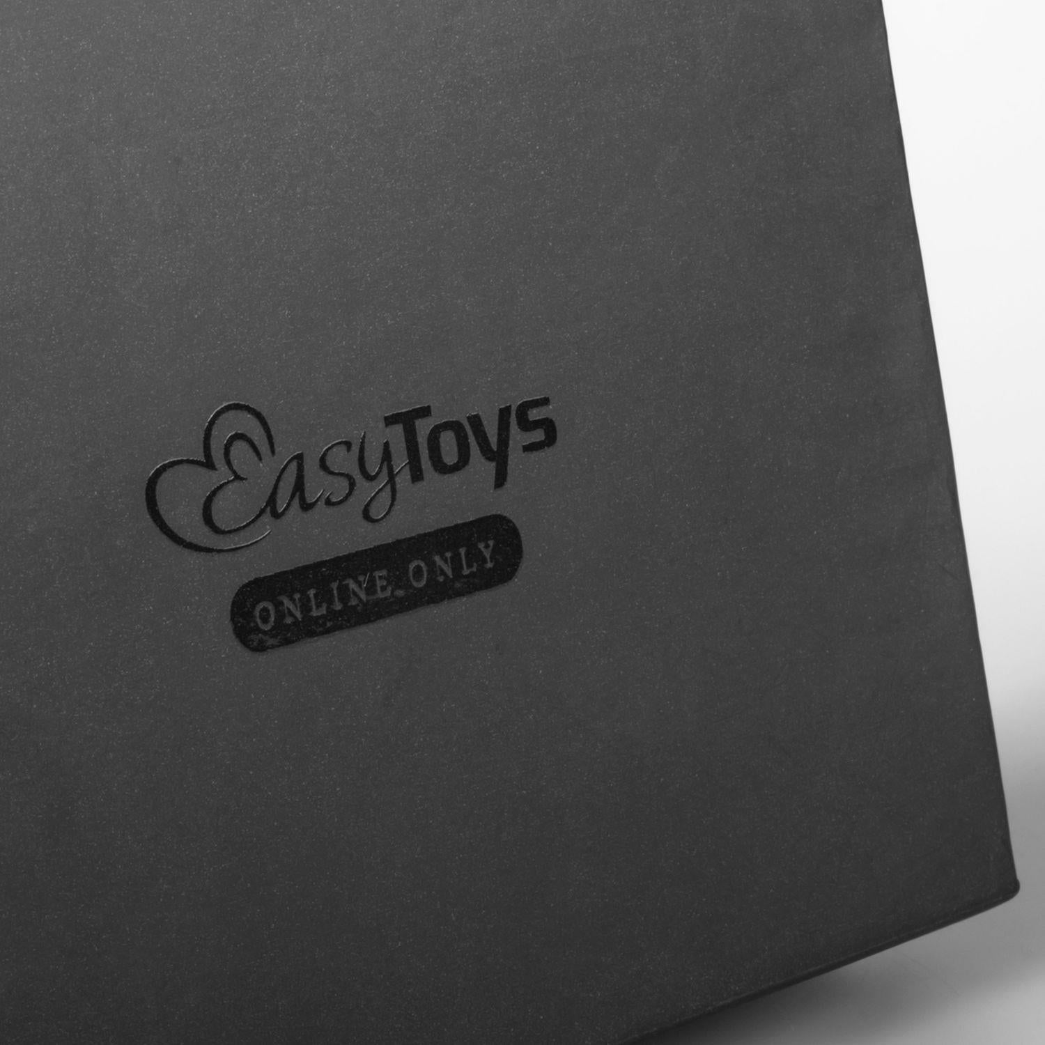 Strap-on realist din silicon EasyToys, negru, 13 cm