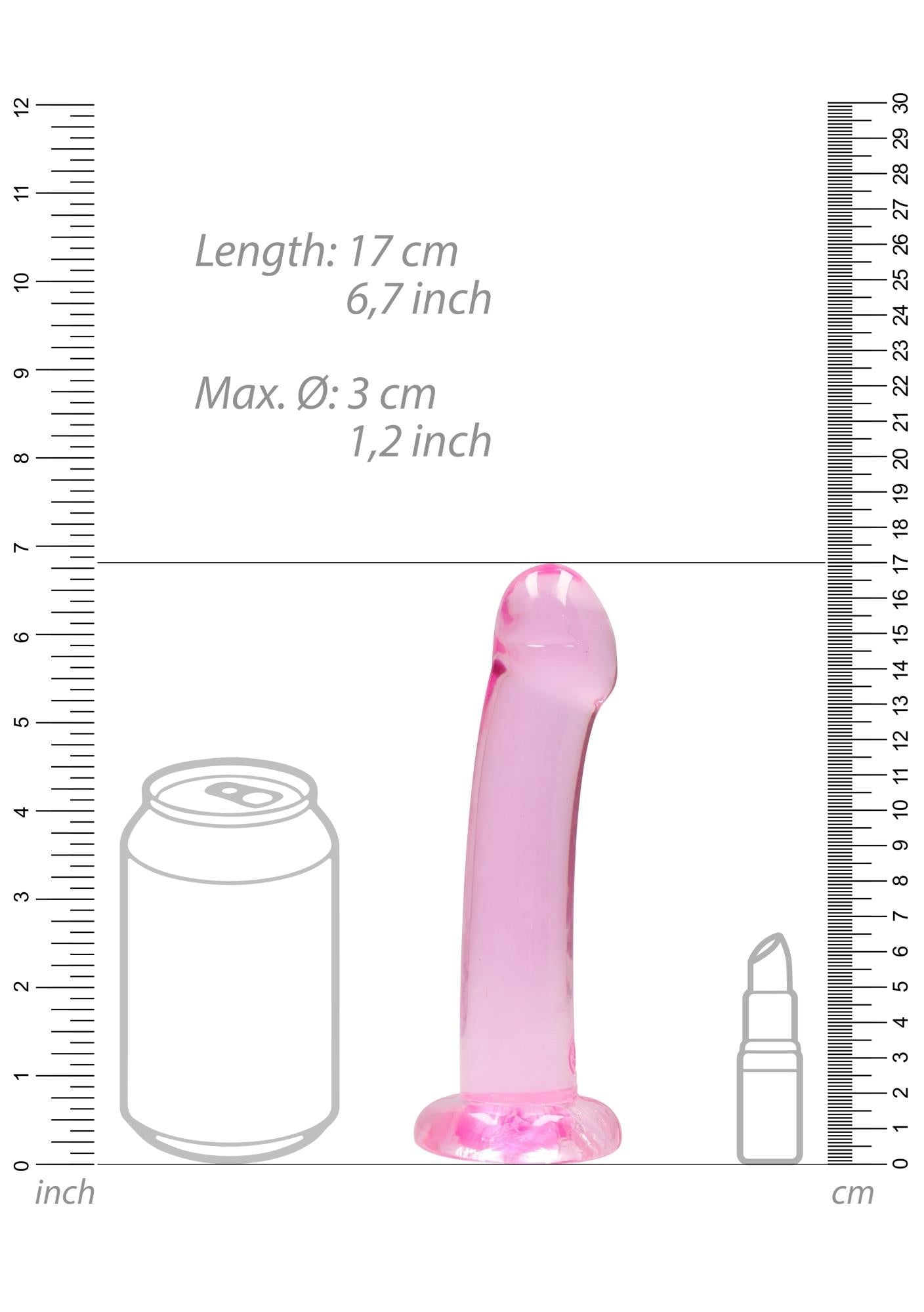 Dildo realist RealRock cu ventuză 17 cm