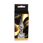 Plug anal din argint cu diamant MyLove Toys 9,5 cm