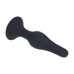 Dop anal Levelz Slim din silicon, negru, L, 12,5 cm