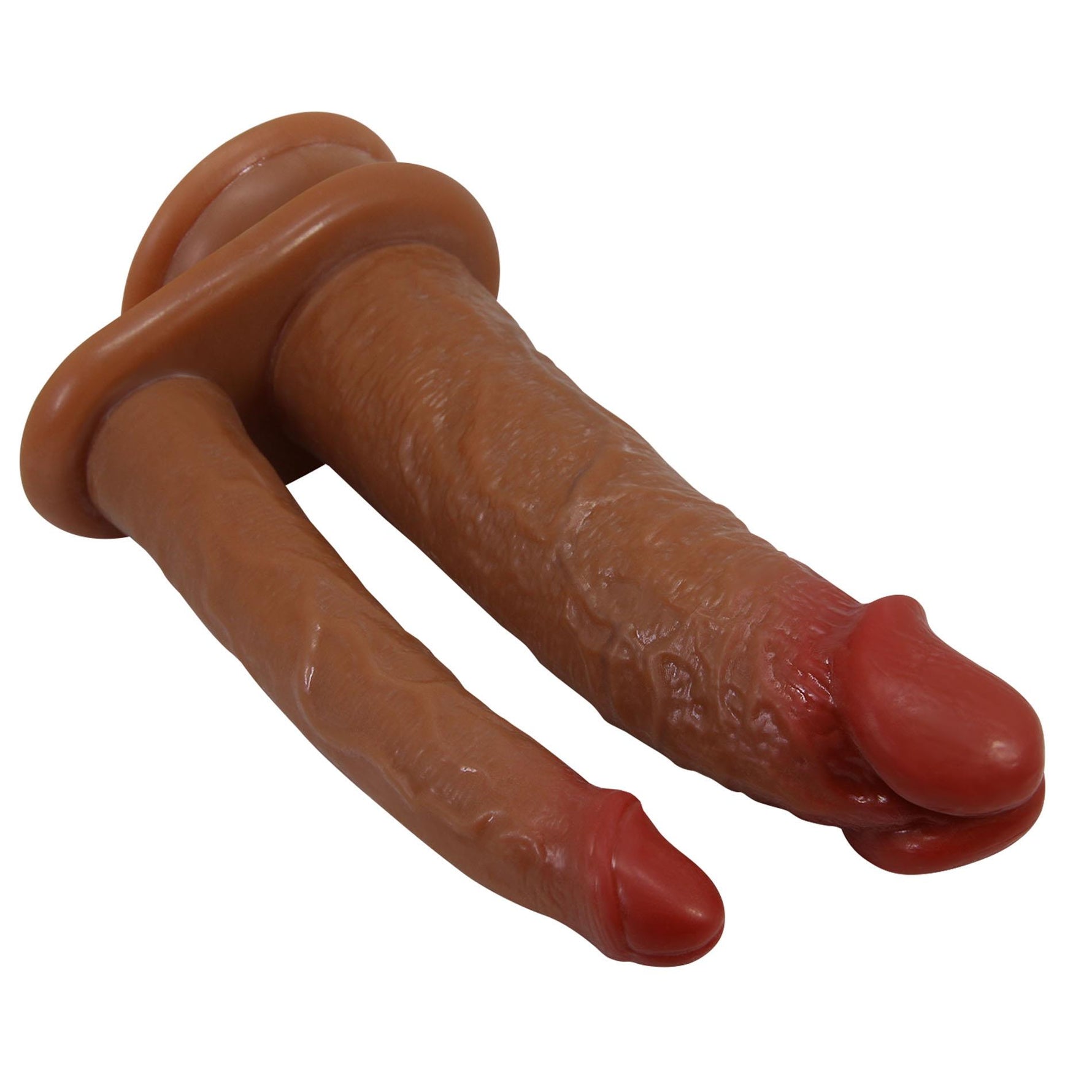 Dildo dublu vibrant Pretty Love Hulbert, culoarea pielii, 18 cm