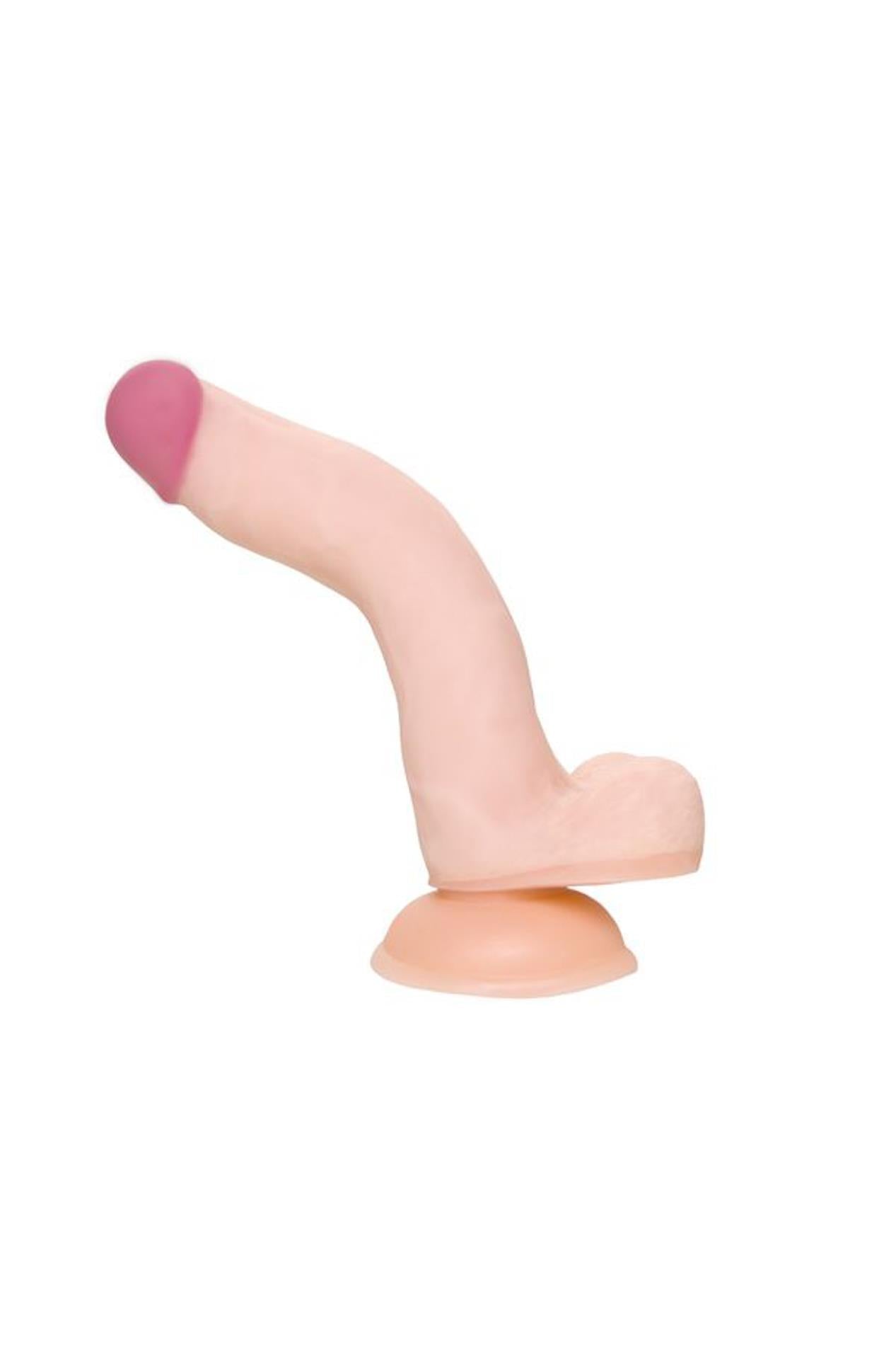Dildo realist cu ventuză A Toys TOYFA Minc TPE 21 cm