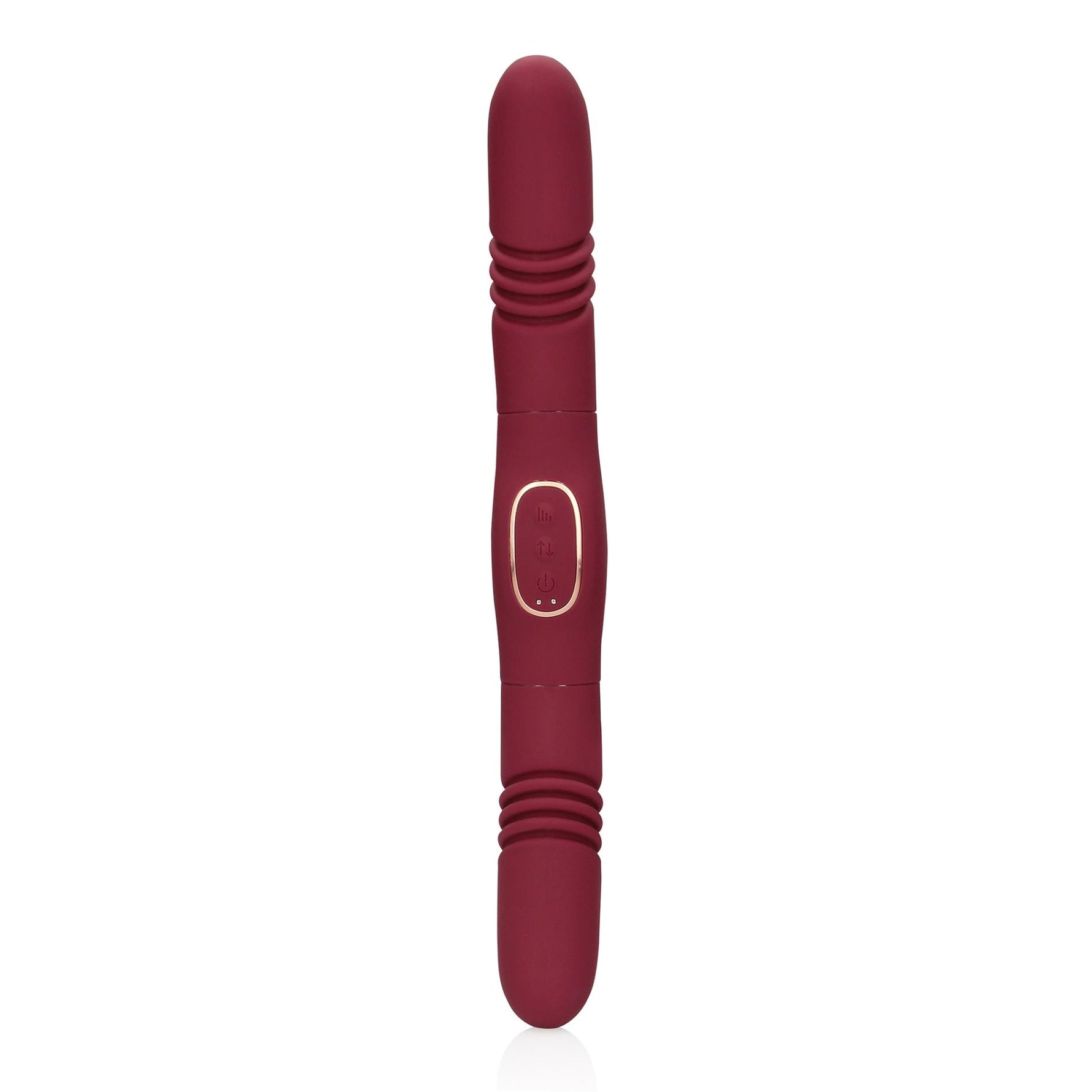 Vibrator Loveline cu 10 funcții, cu două fețe, tip Thrust