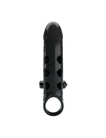 Extensor vibrant pentru penis Romance, negru, realist
