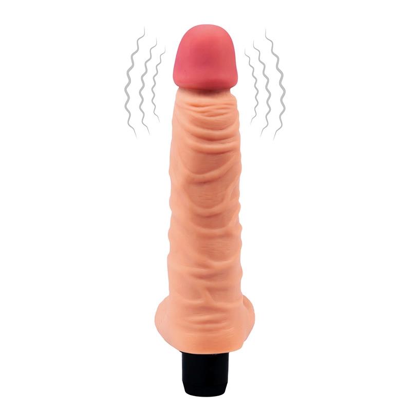 Vibrator realist moale pentru testicule, 21 cm