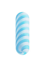 Vibrator Glitz Blue For You Dreamtoys cu bile, albastru, USB, 10,9 cm