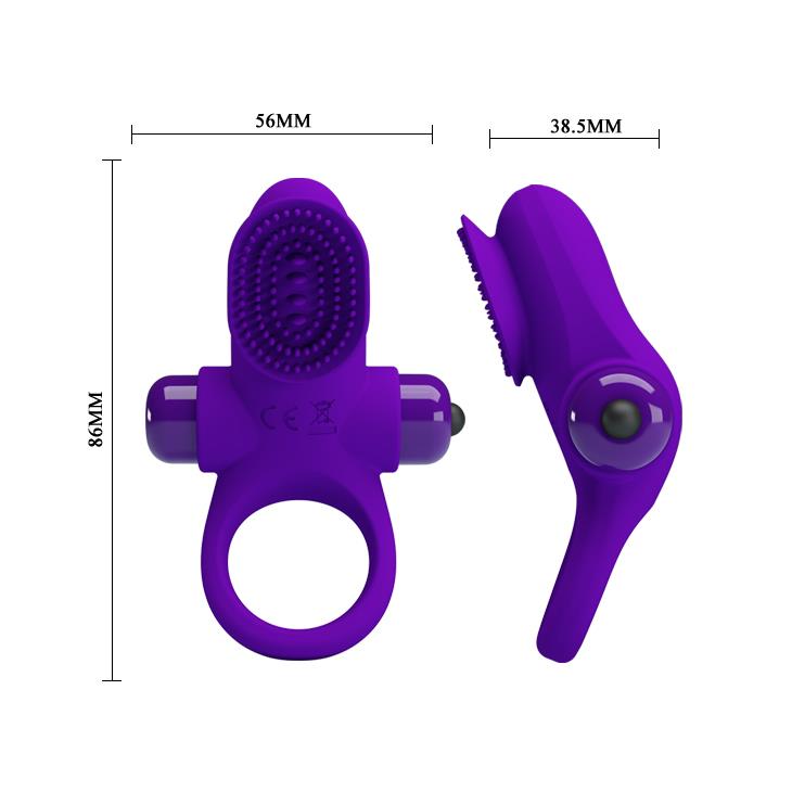 Inel vibrant Pretty Love violet, 10 modele