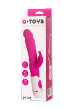 Vibrator iepuraș din silicon Mist A-Toys roz 25 cm