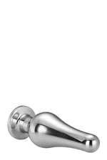 Plug anal Gleaming Love din aluminiu, argintiu, L 12,7 cm