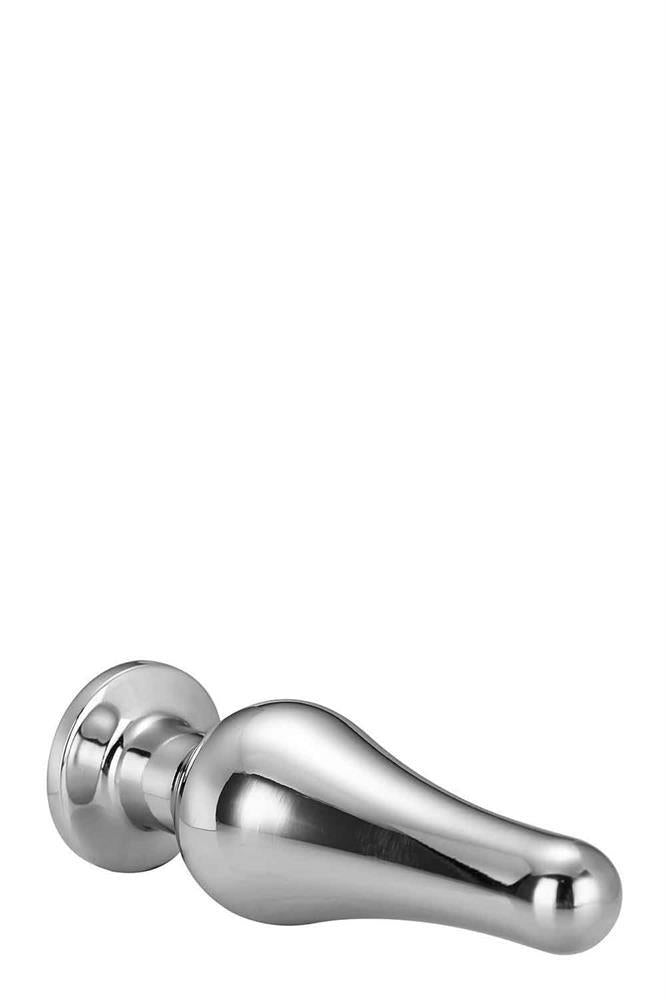 Plug anal Gleaming Love din aluminiu, argintiu, L 12,7 cm