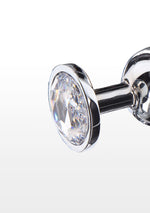 Plug anal Starlight Booty Jewel, ToyJoy, argintiu, mărime mare