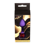 Dop anal din silicon MyLove Toys, violet, mediu, 8 cm