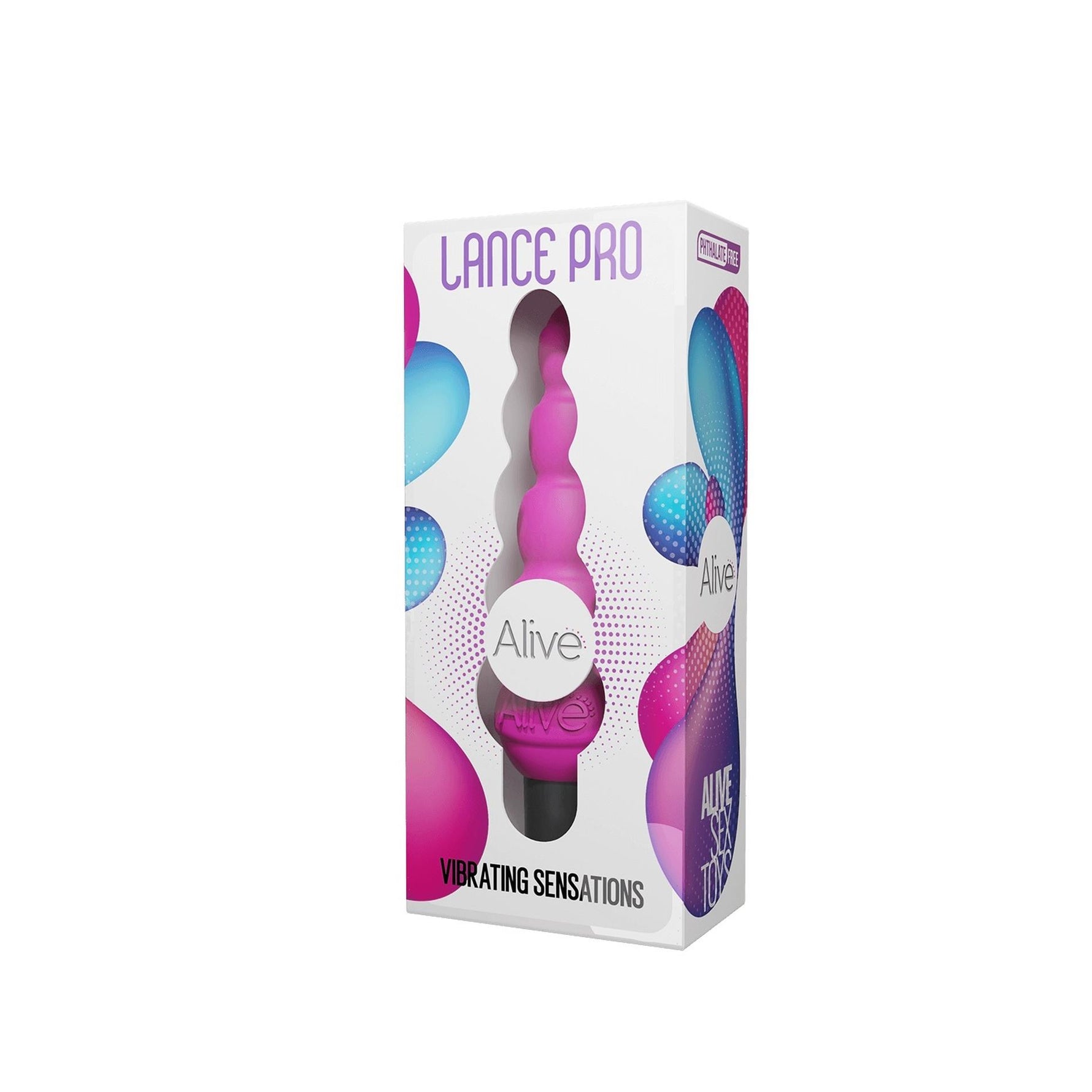 Dop vibrator impermeabil din silicon Alive Lance Pro